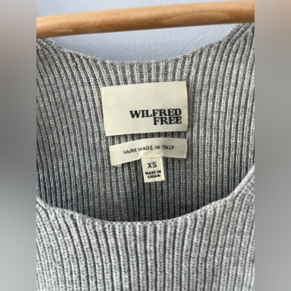 Wilfred Light Gray Ribbed Knit Tank - Picture 3 of 4